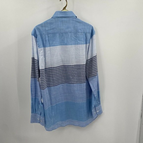 Charleston Threads Men's Button Down Medium Blue - Picture 4 of 6